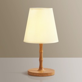 Dawnwake Table Lamp Bedside Desk Lamp,Cordless Rechargeable Battery Operated Lamps for Bedroom Night Stands,3 Colors Touch Dimmable Small Table Kitchen Lamps for Living Room,4000mAh LED (Fabric Shade)