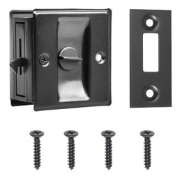 Eco-Fused Pocket Sliding Door Lock - Privacy Door Pull with Lock - Reversible - Compatible with Most Doors - Easy Grip - Doors with Thickness 1-3/8” (3.49 cm)