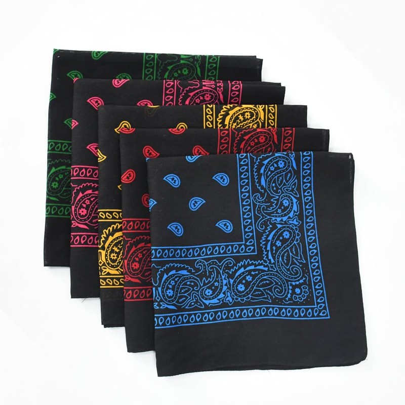 [the largest selection] Contrast Color Bandana Paisley Pattern (Regular Size,