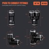 1/8" OD Push to Connect Fittings Kits –50PCS Air Line