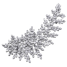 Toyosport Crystal Wedding Hair Comb, Elegant Rhinestone Pearl Comb, Side Comb for Women, Wedding Hair Accessories for Brides, 10 Curved Design for Bridal Hairstyles