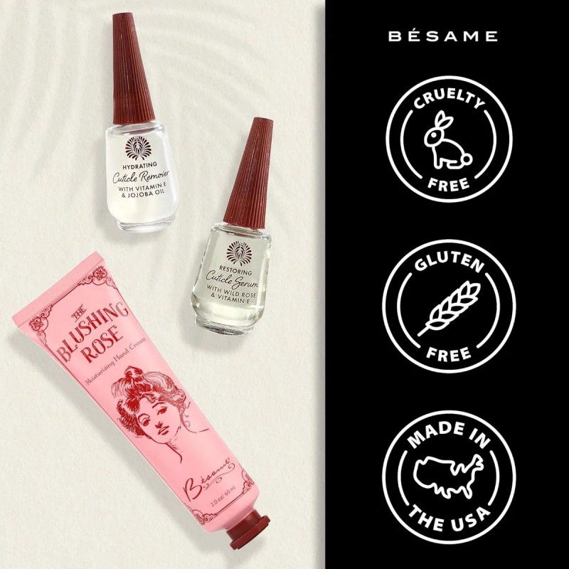 Besame Kit De Cuidado De Uñas Con Crema De Manos