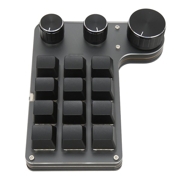 Mini Macro Mechanical Keyboard, 12 Keys Red Switch Mechanical Gaming