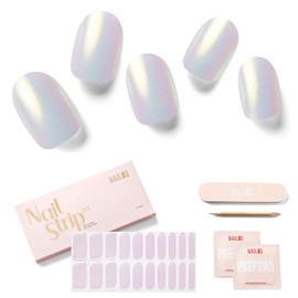 NAILOG Tiras Semicuradas De Gel Para Uñas 20 Pzas Pegatinas De Gel Para Uñas | Compre 2 Lámparas Uva Get 1 | Envolturas De Uñas Extra Largas Con Acaba
