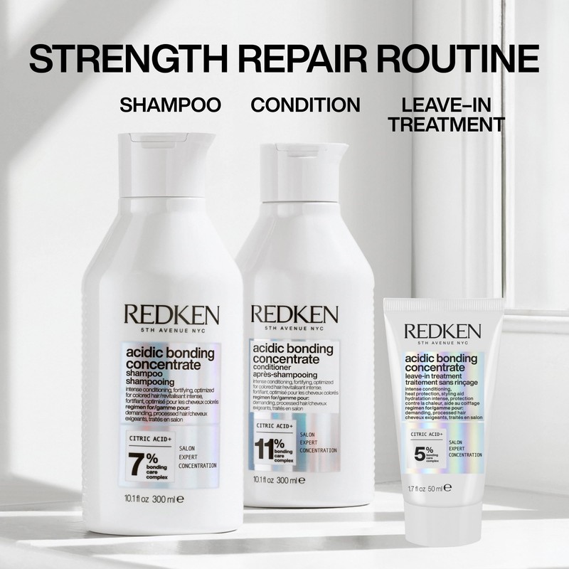 REDKEN Acidic Bonding Concentrate Leave-In Treatment, Bond Repair for Damaged
