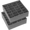 Simple Houseware 2 Pack Closet Sock Organizer, 24 Cell Drawer
