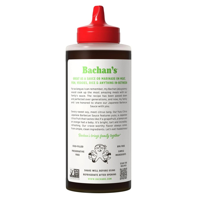 Bachan's Yuzu Citrus Flavor Soy Sauce 1.06 Pound Non GMO