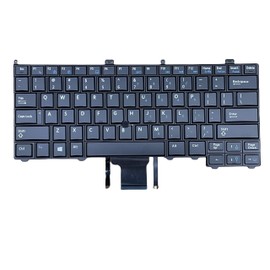 YIJIATech New Replacement Keyboard with Screwdriver US Layout for Dell Latitude 14 7000 E7440 E7240 E7420 Black Keyboard with Pointer and Backlit