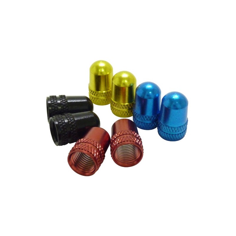 Ruler LY-NC-USBL Aluminum Valve Cap for American Valve Blue