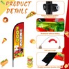 FuWeave Food Truck Advertising Swooper Flag Banner 8.2ft Feather Flags