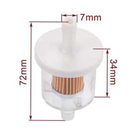 Kurihina Compatible with 84001895 Fuel Filters 691035 Fuel Filters 40 Micron 1/4 Inch Inline Fuel Filter 493629 For Kawasaki 49019-0014 For John Deere AM108356