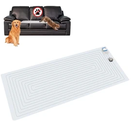 SEERWAY 2 Rechargeable Pet Shock Mats Same Size, Cat Repellent Pad, Cat Deterrent Mat, Electric Training Mat Keeps Dogs and Cats Off Sofa, Couch, Bed and Countertop (60"x12"+30"x16")