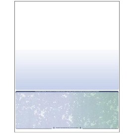 Business Voucher Check Stock - Computer Laser Checks - 500 Sheets, Check on Bottom, Blue/Green Prismatic