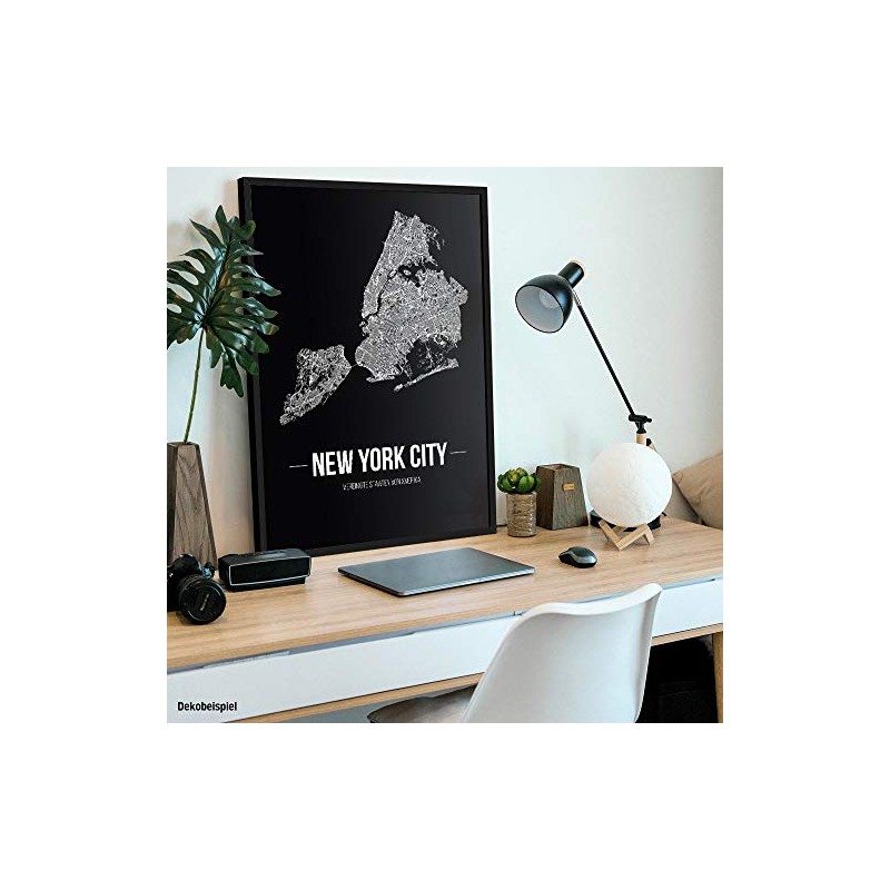 JUNIWORDS Leverkusen Black City Poster, black