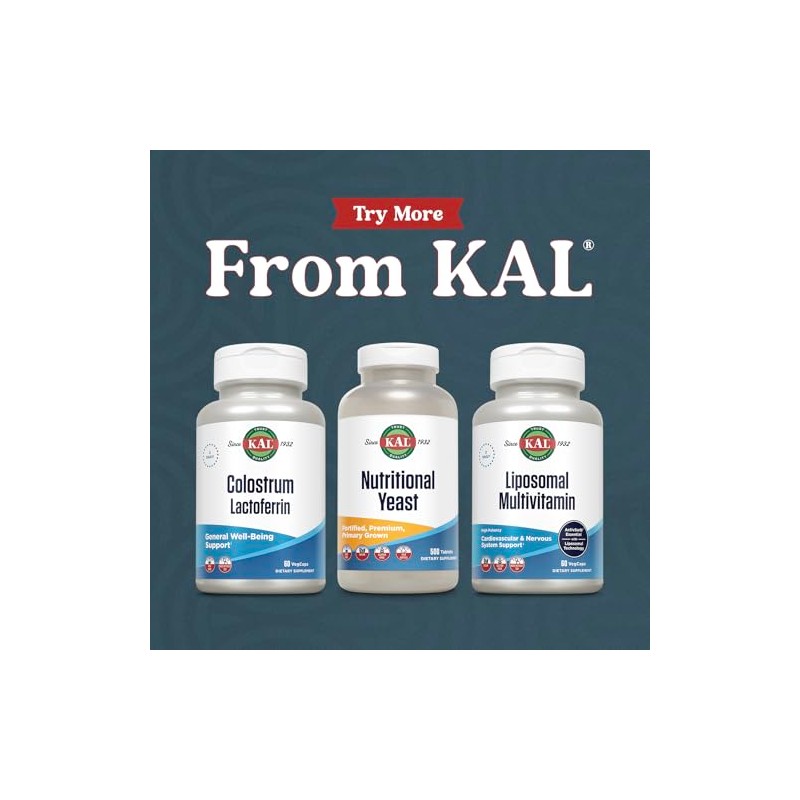 KAL Colostrum Lactoferrin Capsules, 60 Count