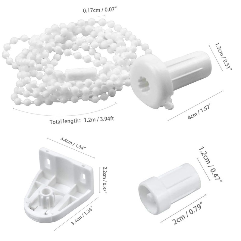 2 Kit Roller Blind Holder Window 17 mm Roller Blind