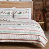 Great Bay Home 3-Piece Christmas Quilt Set with Shams. Reversible