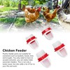Chicken Feeder Rain Proof Poultry Feeder Port Gravity Feed Kit