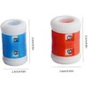 4Pcs 2 Sizes Red and Blue Knit Row Counter,Replacement Reusable