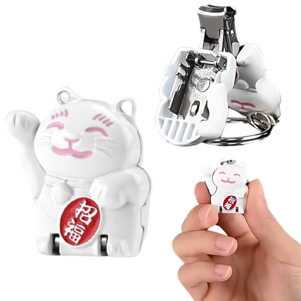 Mini Nail Clippers Keychain, Small Foldable Portable Travel Size, Cute