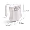 JacobsParts Bathroom Night Light Toilet Bowl Lamp 8 Color LED