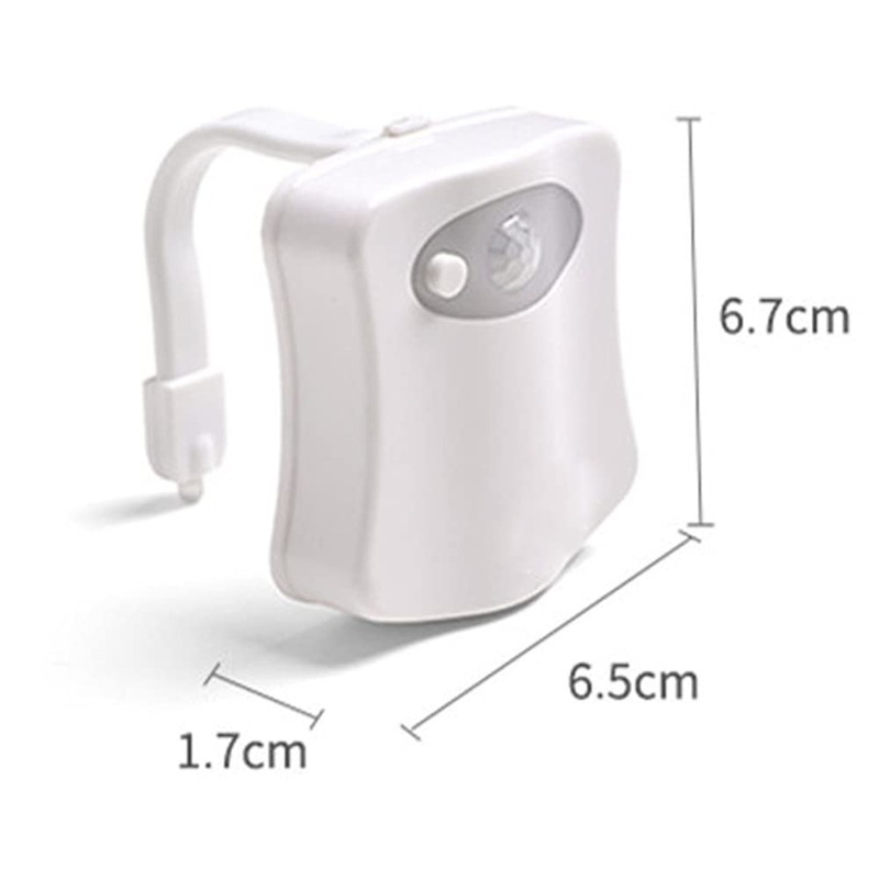 JacobsParts Bathroom Night Light Toilet Bowl Lamp 8 Color LED