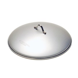 Captain Stag UG-1585 Outdoor Griddle Round Grill Plate with Lid for 7.9 inches (20 cm), Silver, Made in Japan