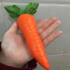 Cldaisy 1Pc Orange Artificial Vegetables Decorative Reusable Plastic Carrot Home