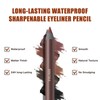 Waterproof Eyeliner Pencil, Gel, Long-Wear, for Women (Chocolate)