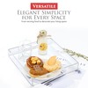 Acrylic Tray 10x10 with Cut Handles - Spill Proof Decorative
