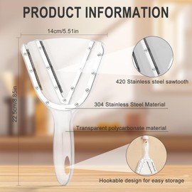 Gaodeding Can Opener, Adjustable Stainless Steel Serrated Can Openers - Easy Grip Design, Suitable for Arthritis Patients, Elderly, Children, Can Opener for People with Weak Hands (Grey)