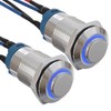 APIELE (Pcs of 2) 12mm Latching Push Button Switch High