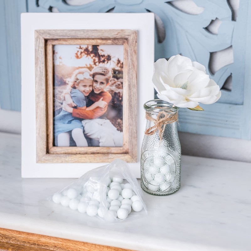 Galashield White Marbles for Vases | Glass Beads Bulk Fillers,