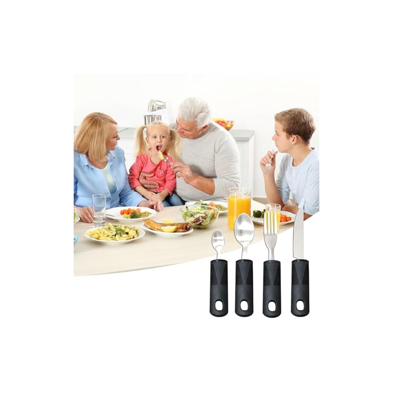 Disability Aids Easy Grip Eating Utensils Set of 4 –