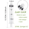 HaBeuniver 30ml Luer Lock Syringe with 14Ga 7 Inches Long