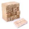 Sumnacon Pottery Clay Tools Printing Molds, Wooden, Pottery Supplies, Clay