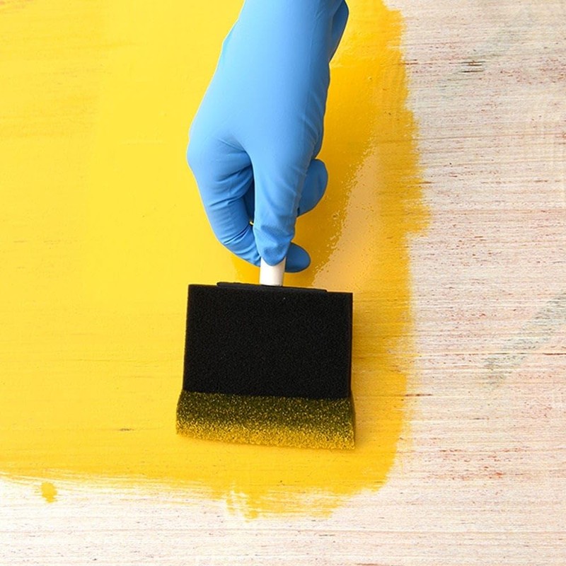 10 X 3" Painting Foam Brush Foam Brush Black Sponge