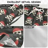 visesunny Summer Boy's Beach Shorts Skull Crossbone Quick Dry Soft