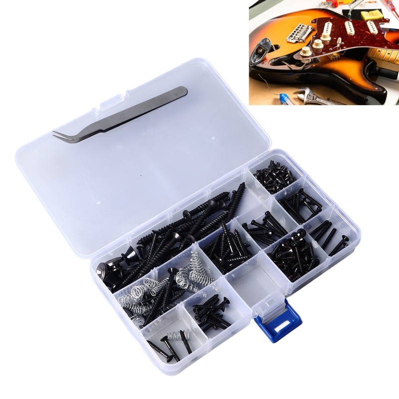 Guitar Repair Screw Kit Electric Acoustic Guitar Mounting Screws Strap