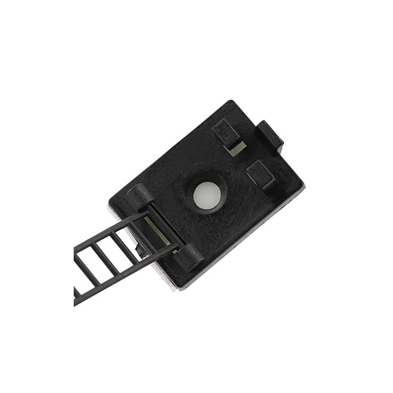 KIMISS 50pcs abrazaderas autoadhesivas ajustables para cable de coche, organizador