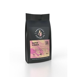 Chapter 4 Coffee Super Crema Coffee Beans | Finely Crafted Coffee Roasted in the UK | Gourmet Beans for Great Tasting Coffee at Home or On the Go | Premium Single Origin Arabica Beans