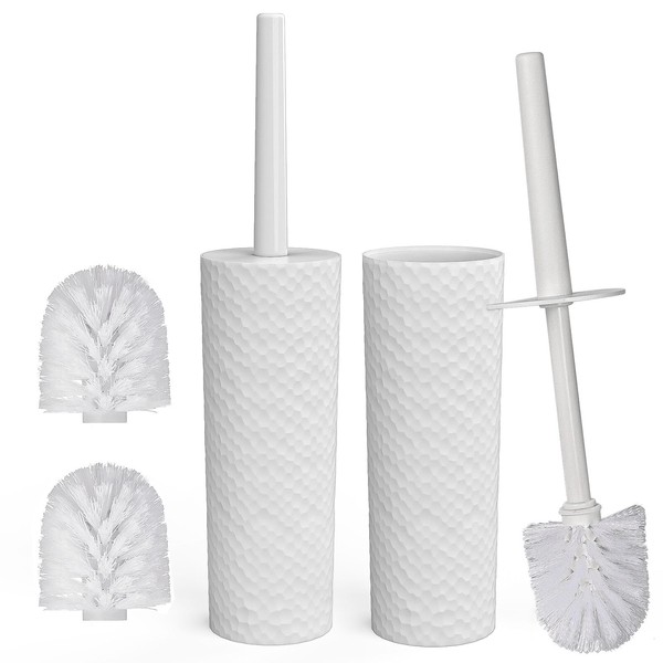 Ulable Juego de 2 escobilla para inodoro,2 Cabezales de Escobilla