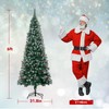 NALONE 6FT Pre-Lit Christmas Tree with Remote Control and Timer,