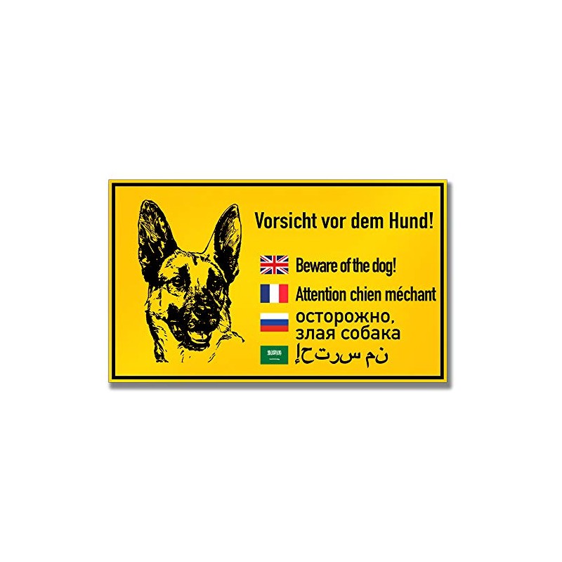 KAVARO Dog Warning Sign Dog Caution Dog