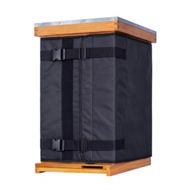 MayBee Winter Bee Hive Wrap for 10 and 8 Frame Beehives, 600D Oxford Cloth Adjustable Beehive Wrap for 2 Deep Hives with 1 Medium Hive Box, Waterproof, Windproof, Lightweight, Reusable,76.8" x 24.8"