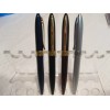 TERZETTI CHARLIE BRUSHED CHROME METAL BALLPOINT PEN-USES CROSS REFILL