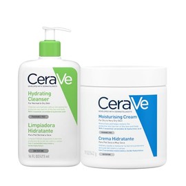 CeraVe rutina corporal piel seca: Limpia + hidrata