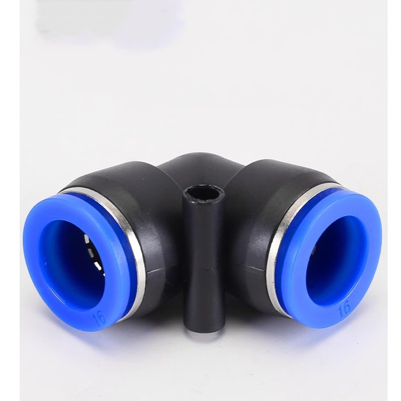 Pneumatic Connector 2PCS Elbow Air Tube Fitting for Quick Connection