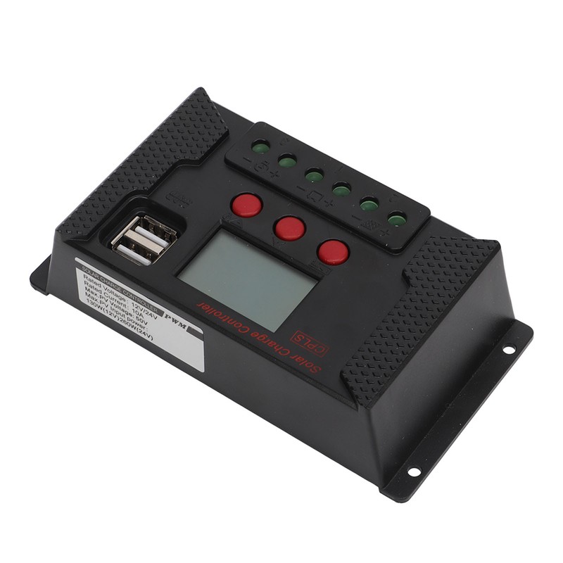 LCD PWM Solar Charge Controller 12V 24V Automatic Recognition Solar