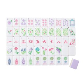 Wholesale  New Glitterville Custom Travel Mahjong Set 160 Engraved 4 Layer Acrylic Pink Luxury American Mahjong TilesSize: 1.24inch * 0.9inch * 0.63inch, Color: Light Purple Taylor